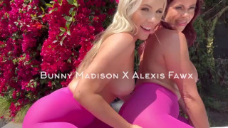 Bunny Madison x Alexis Fawx garden sex